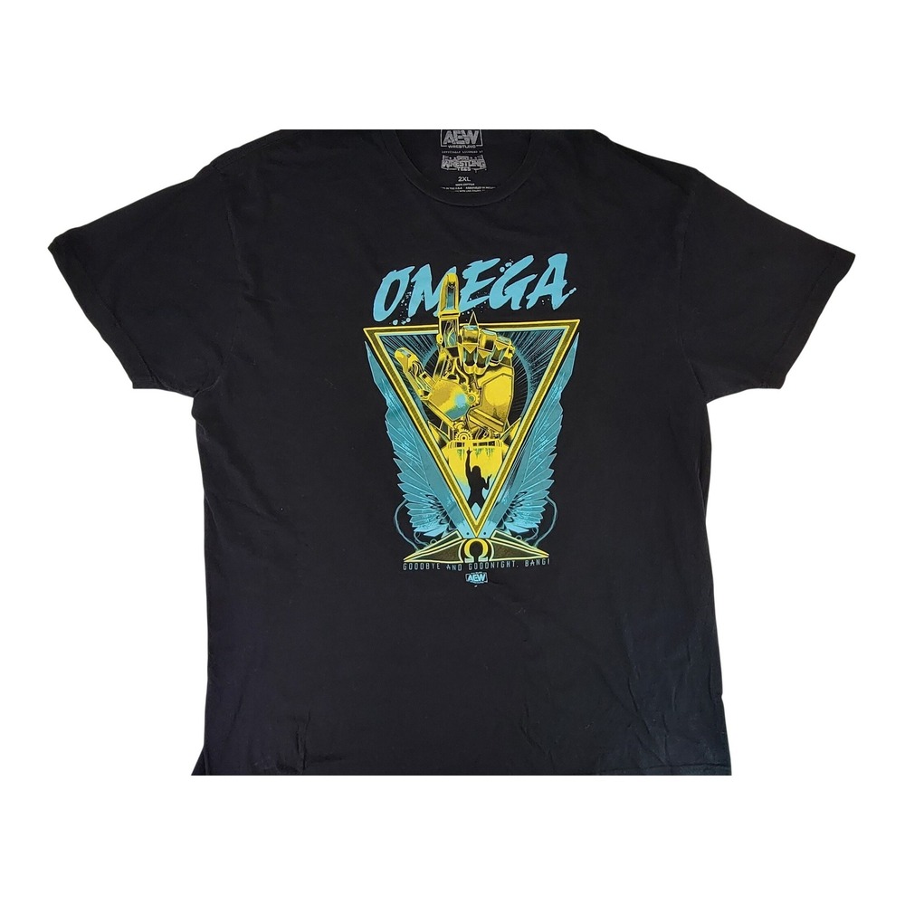 AEW‎ Kenny Omega Graphic T Shirt Mens XXL Black Wrestling Pro Wrestling Tees